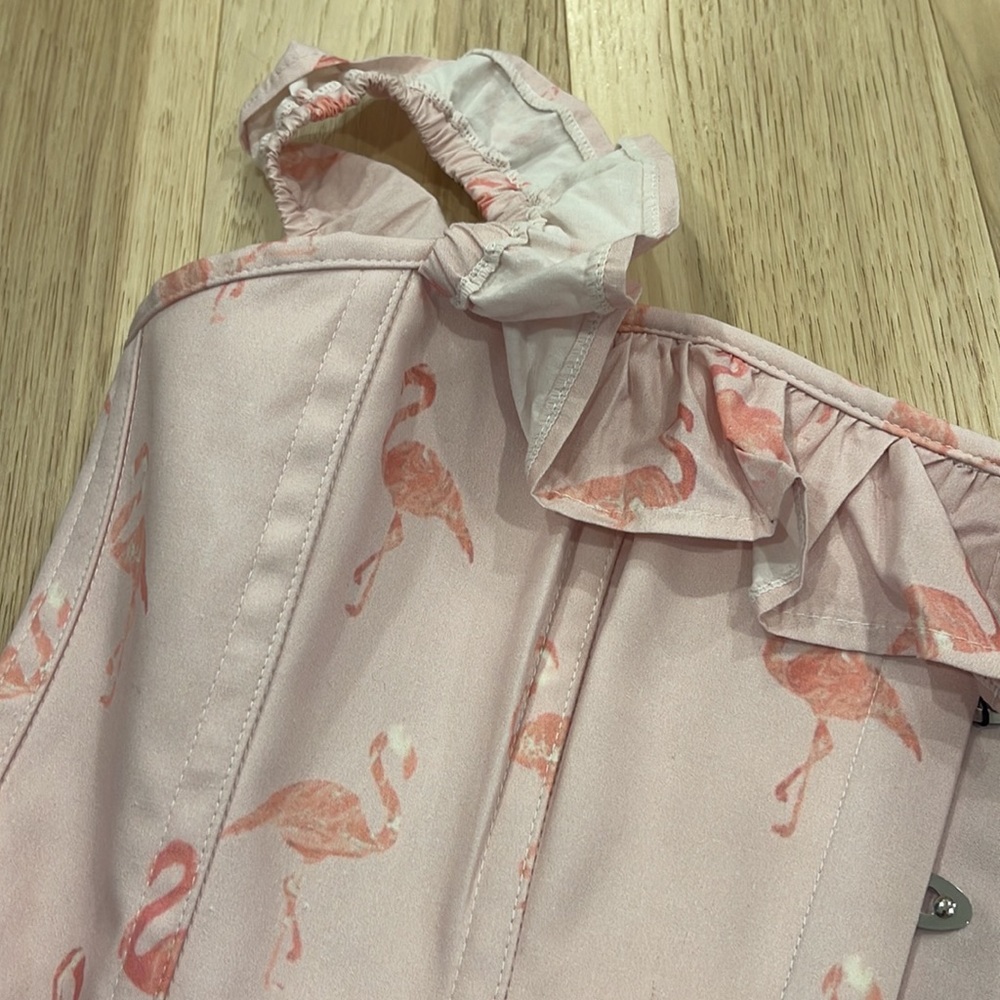 NWT- Pink Flamingo Corset Story Corset, UK 24 - Picture 6 of 14